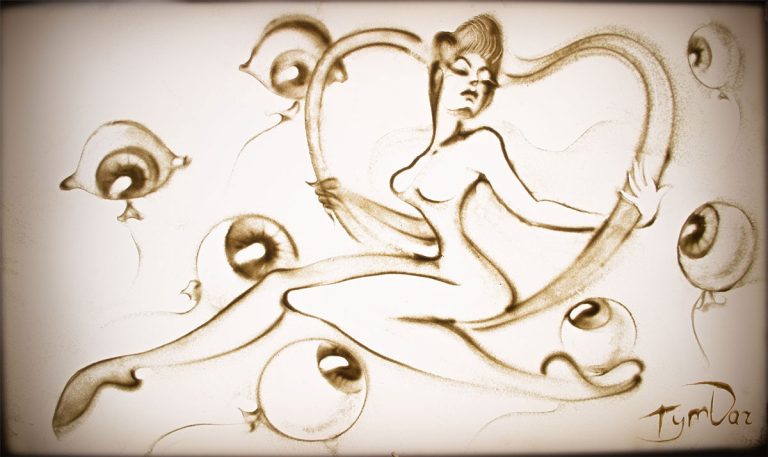 book-circus-art-show-in-Philadelphia-painting-acrobat-by-daria-tym