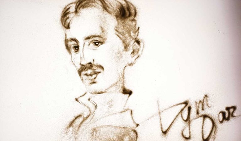 nikola-tesla-sand-portrait-by-artist-daria-tym
