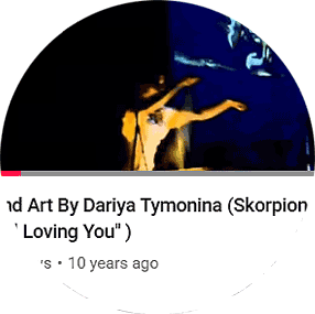 Professional sand animation artist Daria Tym performing live sand art