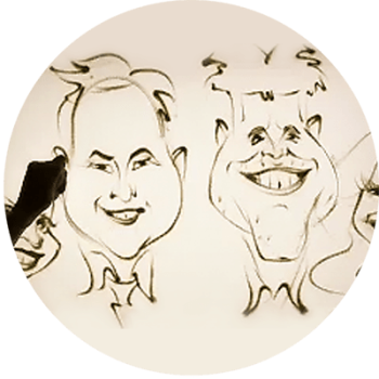 Hire a professional sand animation artist for live guest portraits and caricatures at events.